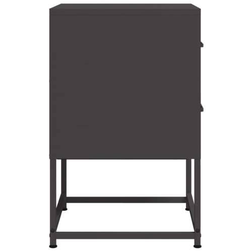 Noćni ormarići 2 kom crni 36 x 39 x 60,5 cm čelični - Crna 2 Cijena