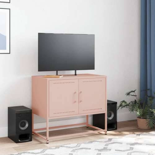 TV ormarić ružičasti 68,5 x 39 x 60,5 cm čelični - Ružičasta 1 Cijena