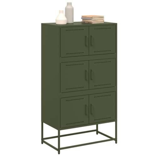 Komoda maslinastozeleni 68,5 x 38,5 x 123,5 cm čelična - Zelena 1 Cijena