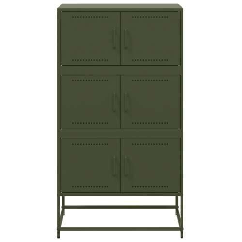 Komoda maslinastozeleni 68,5 x 38,5 x 123,5 cm čelična - Zelena 1 Cijena