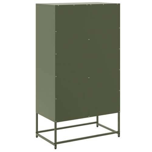 Komoda maslinastozeleni 68,5 x 38,5 x 123,5 cm čelična - Zelena 1 Cijena