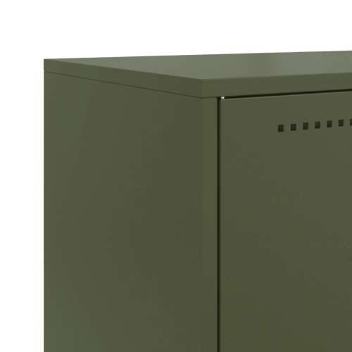 Komoda maslinastozeleni 68,5 x 38,5 x 123,5 cm čelična - Zelena 1 Cijena