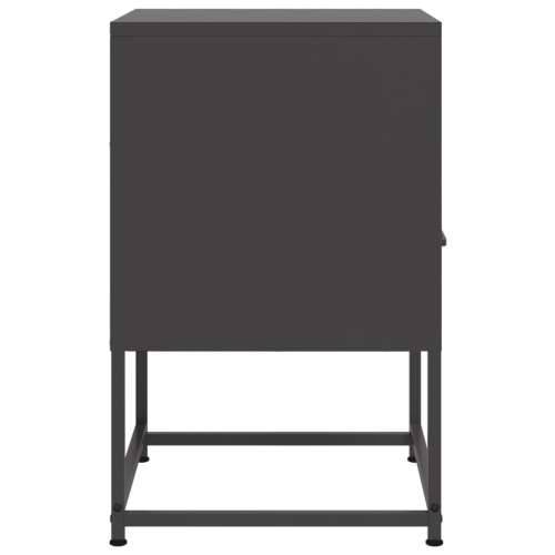 Noćni ormarići 2 kom crni 36 x 39 x 60,5 cm čelični - Crna 2 Cijena