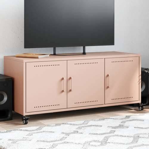 TV ormarić ružičasti 100,5 x 39 x 43,5 cm čelik - Ružičasta 1 Cijena