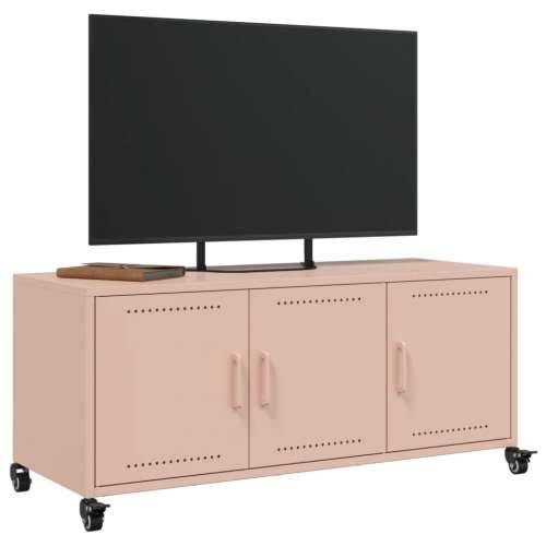 TV ormarić ružičasti 100,5 x 39 x 43,5 cm čelik - Ružičasta 1 Cijena