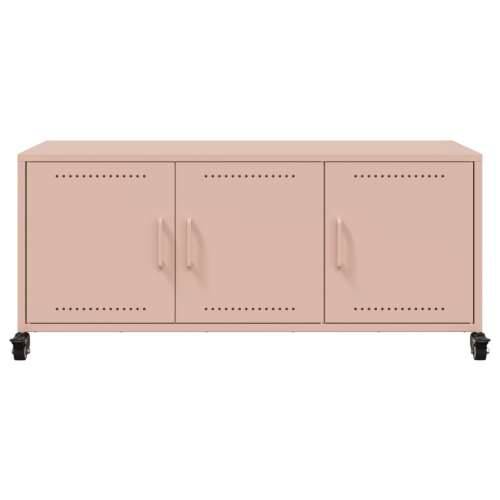 TV ormarić ružičasti 100,5 x 39 x 43,5 cm čelik - Ružičasta 1 Cijena