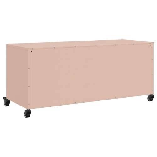 TV ormarić ružičasti 100,5 x 39 x 43,5 cm čelik - Ružičasta 1 Cijena