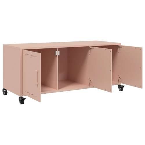 TV ormarić ružičasti 100,5 x 39 x 43,5 cm čelik - Ružičasta 1 Cijena