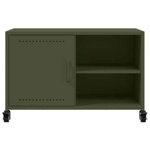 TV ormarić maslinastozeleni 68 x 39 x 43,5 cm čelični - Zelena 1 Cijena