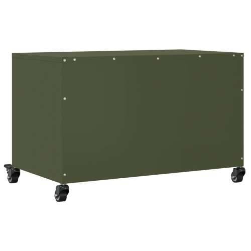 TV ormarić maslinastozeleni 68 x 39 x 43,5 cm čelični - Zelena 1 Cijena