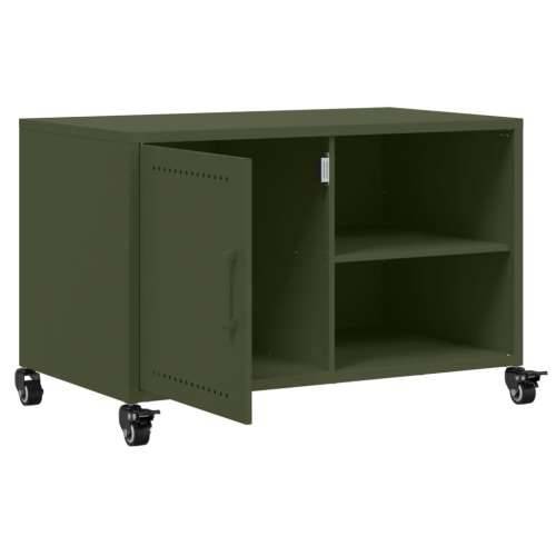 TV ormarić maslinastozeleni 68 x 39 x 43,5 cm čelični - Zelena 1 Cijena