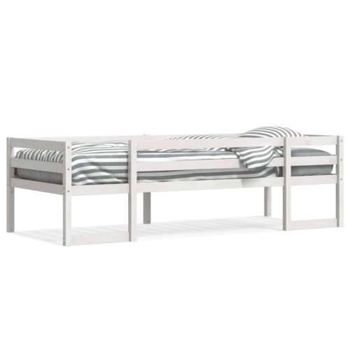 Okvir za dječji krevet bijeli 75 x 190 cm od masivne borovine - Bijela 75 x 190 cm Cijena