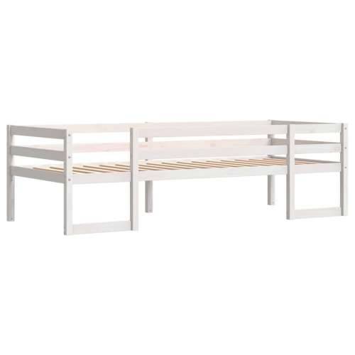 Okvir za dječji krevet bijeli 75 x 190 cm od masivne borovine - Bijela 75 x 190 cm Cijena