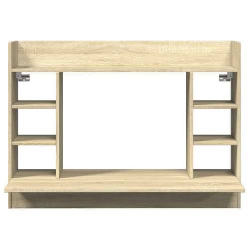Zidni radni stol boja hrasta sonome 105x48x75 cm drveni - sonoma hrast Cijena