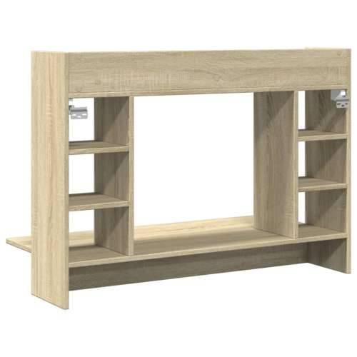 Zidni radni stol boja hrasta sonome 105x48x75 cm drveni - sonoma hrast Cijena
