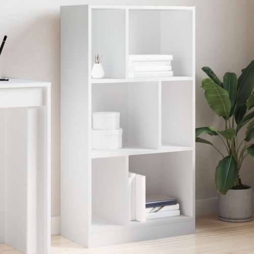 Regal za knjige bijeli 57 x 28,5 x 107,5 cm konstruirano drvo - Bijela 1 107.5 cm Cijena