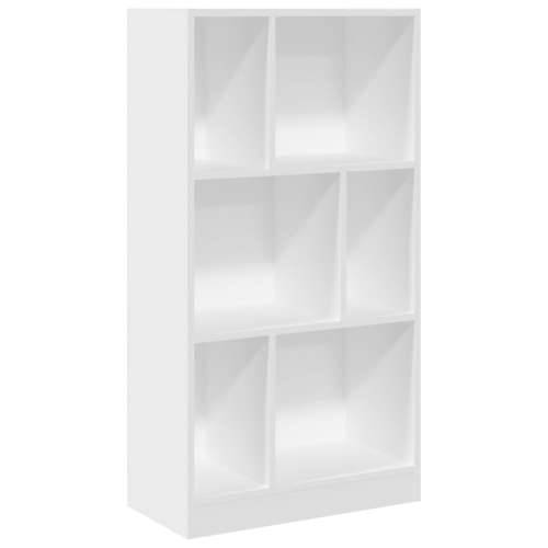 Regal za knjige bijeli 57 x 28,5 x 107,5 cm konstruirano drvo - Bijela 1 107.5 cm Cijena