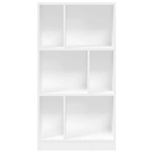 Regal za knjige bijeli 57 x 28,5 x 107,5 cm konstruirano drvo - Bijela 1 107.5 cm Cijena