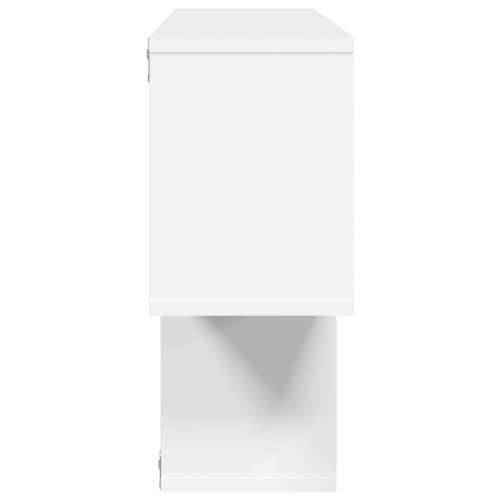 Zidna polica bijela 100 x 20 x 53 cm od konstruiranog drva - Bijela 1 Cijena