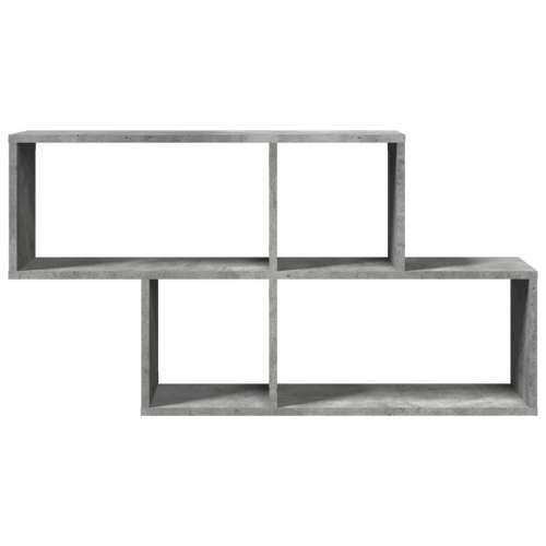 Zidna polica siva boja betona 100 x 20 x 53 cm drvena - Beton siva 1 Cijena