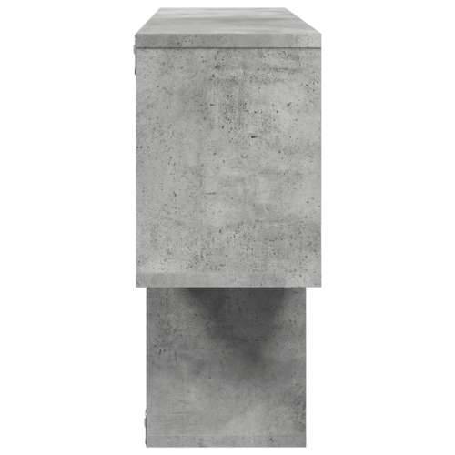 Zidna polica siva boja betona 100 x 20 x 53 cm drvena - Beton siva 1 Cijena
