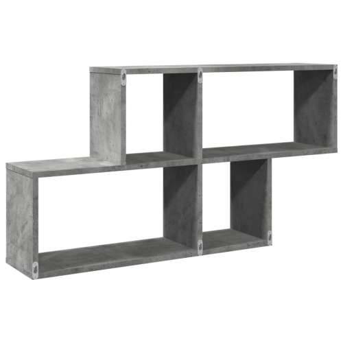 Zidna polica siva boja betona 100 x 20 x 53 cm drvena - Beton siva 1 Cijena