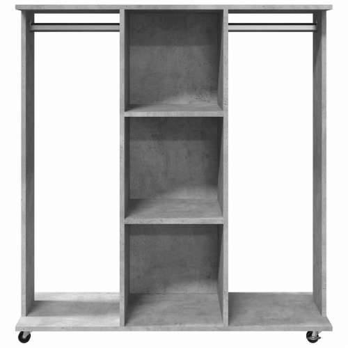 Ormar s kotačima boja betona 102x38x110 cm konstruirano drvo - Beton siva 1 Cijena
