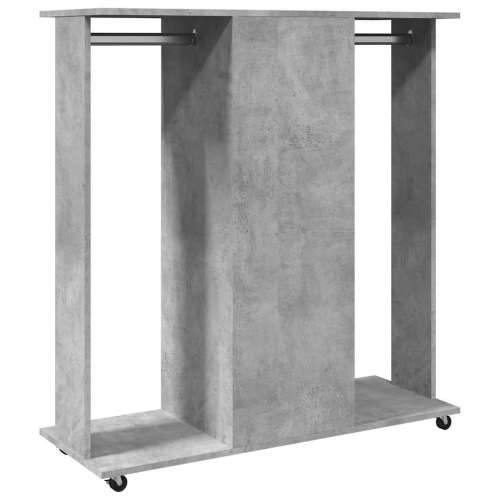 Ormar s kotačima boja betona 102x38x110 cm konstruirano drvo - Beton siva 1 Cijena