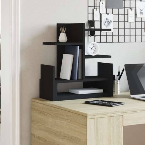 Organizator za stol crni 49 x 20 x 52,5 cm konstruirano drvo - Crna Cijena
