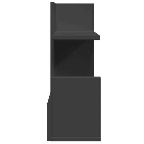 Organizator za stol crni 49 x 20 x 52,5 cm konstruirano drvo - Crna Cijena