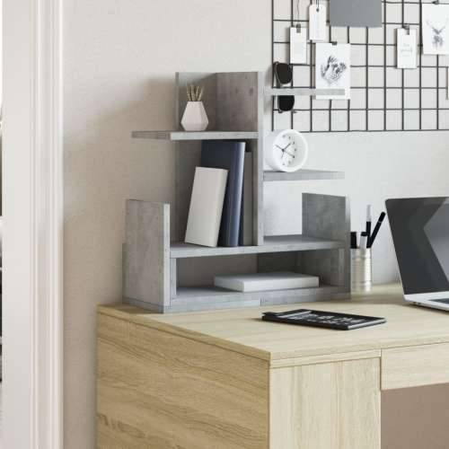Organizator za stol boja betona 49x20x52,5 cm konstruirano drvo - Beton siva Cijena