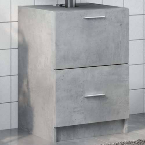 Ormarić za Lavabo - Umivaonik boja betona 40x37x59 cm konstruirano drvo - Beton siva 40 x 37 x 59 cm 1 Cijena