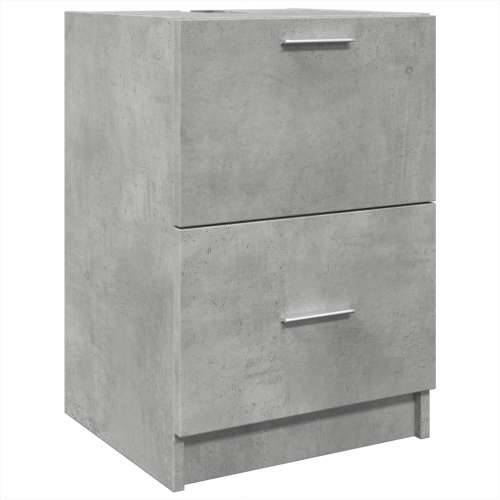 Ormarić za Lavabo - Umivaonik boja betona 40x37x59 cm konstruirano drvo - Beton siva 40 x 37 x 59 cm 1 Cijena