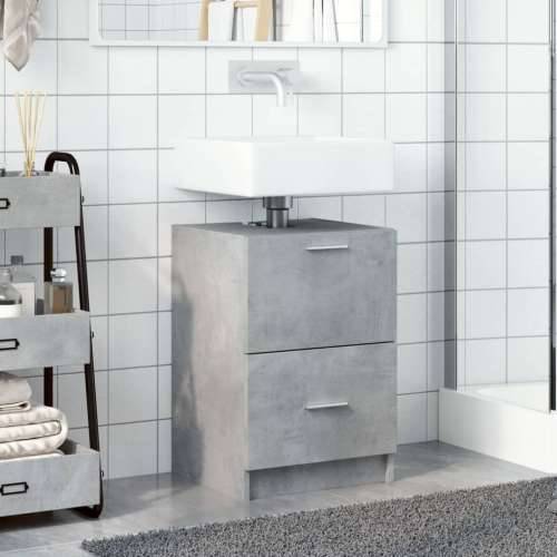 Ormarić za Lavabo - Umivaonik boja betona 40x37x59 cm konstruirano drvo - Beton siva 40 x 37 x 59 cm 1 Cijena