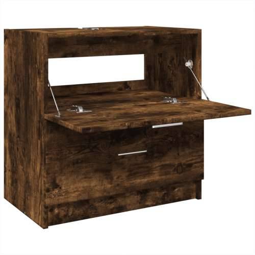 Ormarić za Lavabo - Umivaonik boja dimljenog hrasta 59x37x59 cm drveni - Dimljeni hrast 59 x 37 x 59 cm 1 Cijena