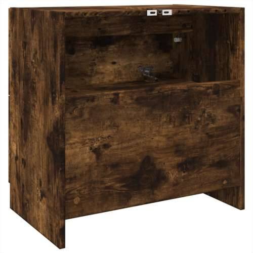Ormarić za Lavabo - Umivaonik boja dimljenog hrasta 59x37x59 cm drveni - Dimljeni hrast 59 x 37 x 59 cm 1 Cijena