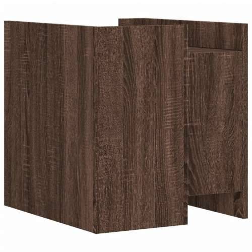Noćni ormarić smeđa boja hrasta 45x50x50 cm konstruirano drvo - Smeđi hrast 1 Cijena