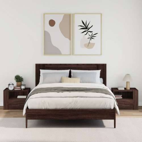 Zidni noćni ormarići 2 kom smeđa boja hrasta 45 x 30 x 35 cm - Smeđi hrast 2 Cijena