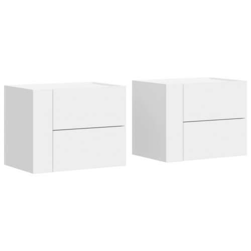 Zidni noćni ormarići 2 kom bijeli 45 x 30 x 35 cm - Bijela 2 Cijena