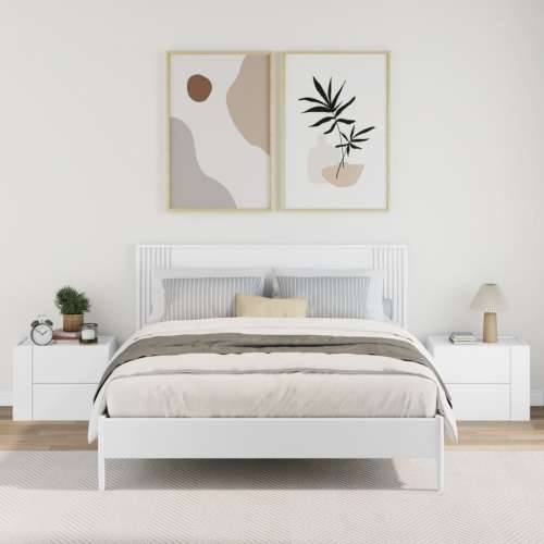Zidni noćni ormarići 2 kom bijeli 45 x 30 x 35 cm - Bijela 2 Cijena