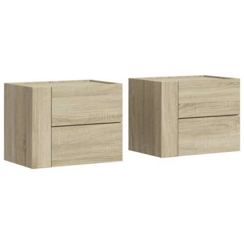 Zidni noćni ormarići 2 kom boja hrasta sonome 45x30x35 cm - sonoma hrast 2 Cijena