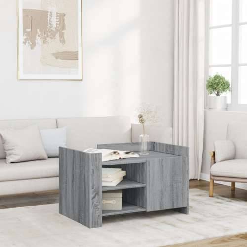 Stolić za kavu siva boja hrasta 80x50x50 cm konstruirano drvo - Sivi hrast sonoma 1 80 cm Cijena