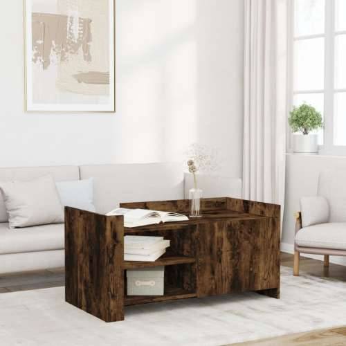 Stolić za kavu boja dimljenog hrasta 100 x 50 x 50 cm od drva - Dimljeni hrast 1 100 cm Cijena