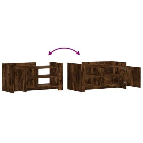 Stolić za kavu boja dimljenog hrasta 100 x 50 x 50 cm od drva - Dimljeni hrast 1 100 cm Cijena