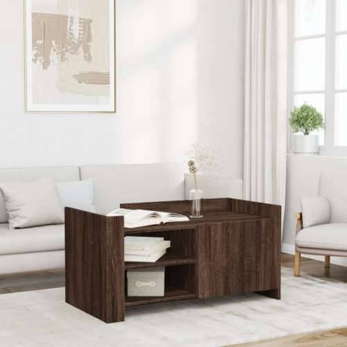 Stolić za kavu boja smeđeg hrasta 100 x 50 x 50 cm od drva - Smeđi hrast 1 100 cm Cijena
