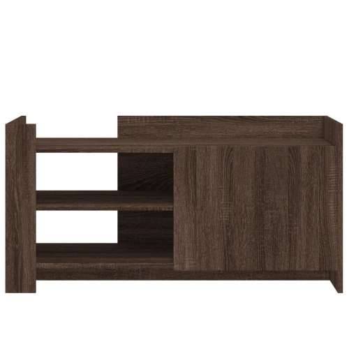 Stolić za kavu boja smeđeg hrasta 100 x 50 x 50 cm od drva - Smeđi hrast 1 100 cm Cijena