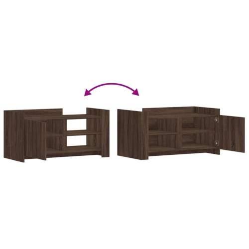 Stolić za kavu boja smeđeg hrasta 100 x 50 x 50 cm od drva - Smeđi hrast 1 100 cm Cijena