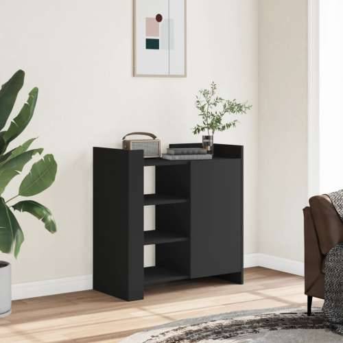 Komoda crna 73,5x35x75 cm od konstruiranog drva - Crna 1 Cijena