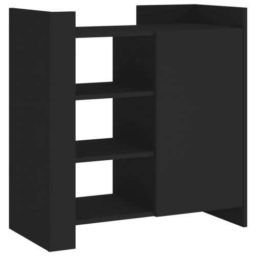 Komoda crna 73,5x35x75 cm od konstruiranog drva - Crna 1 Cijena