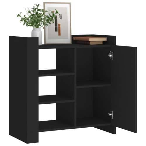 Komoda crna 73,5x35x75 cm od konstruiranog drva - Crna 1 Cijena